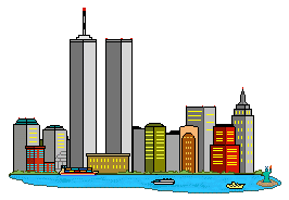 Famous city clip art and skylines of New York St. Louis and San ...