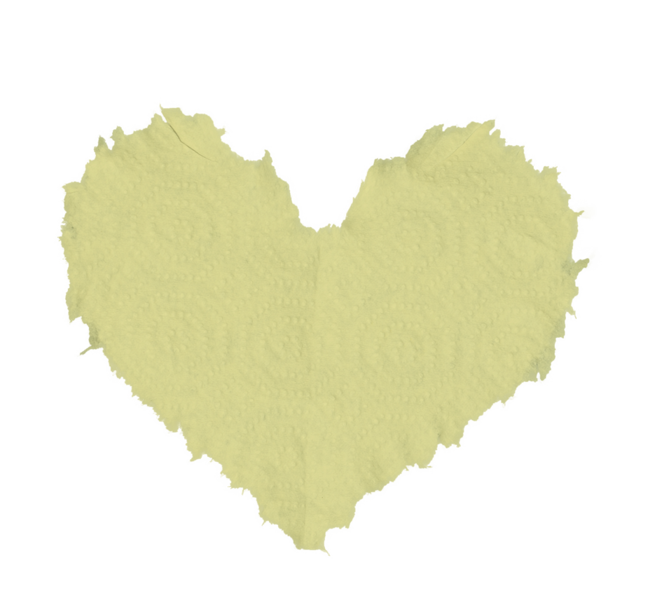 Torn Paper Heart With Texture. PSD Stock