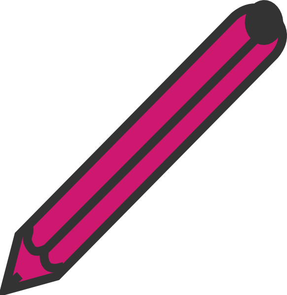 Pink Pen Clip Art - vector clip art online, royalty ...