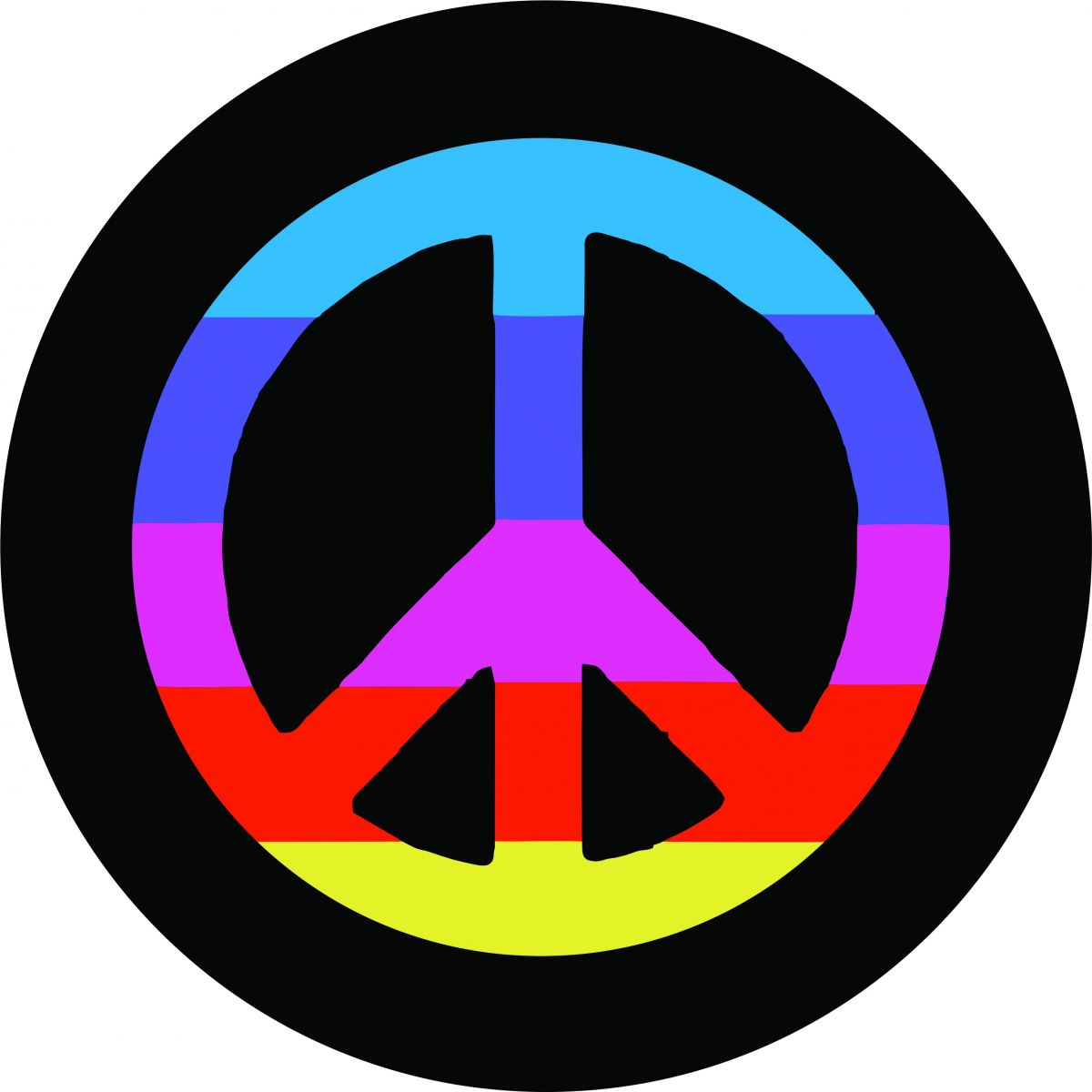 Rainbow Peace Sign [154]
