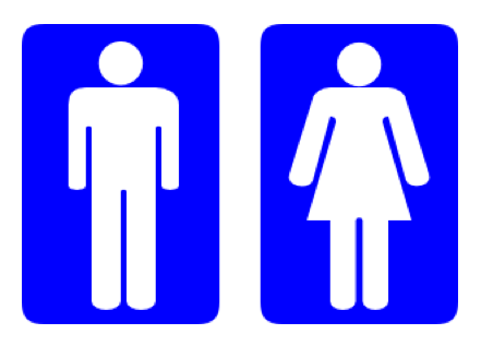 Male And Female Bathroom Signs ClipArt Best