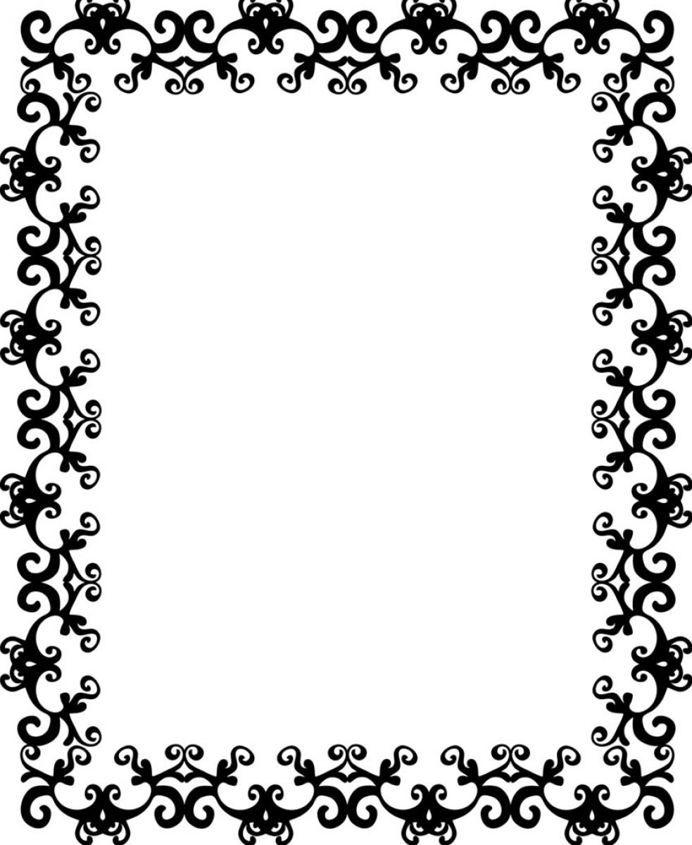 Black And White Page Border