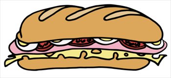 Subway Sandwich Clipart