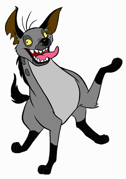 Laughing hyena clipart