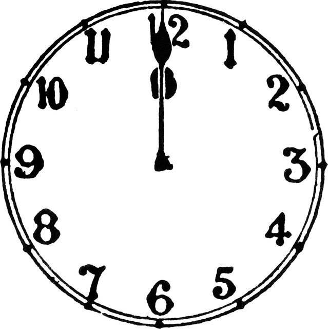 Clip Art Of 3 30 O Clock Clipart