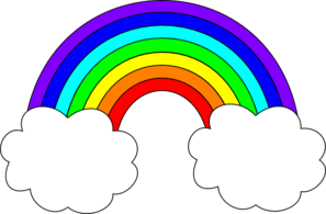 Rainbow Outline Clipart