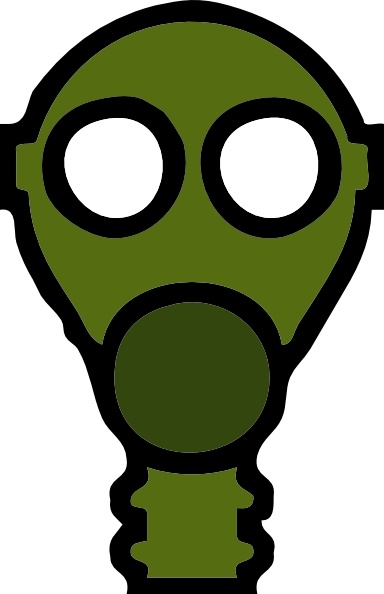 Gas Mask clip art Free vector in Open office drawing svg ( .svg ...