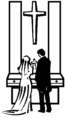 Christian marriage clipart