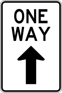 One Way Ahead Regulatory Trail Sign | Digital Crayon