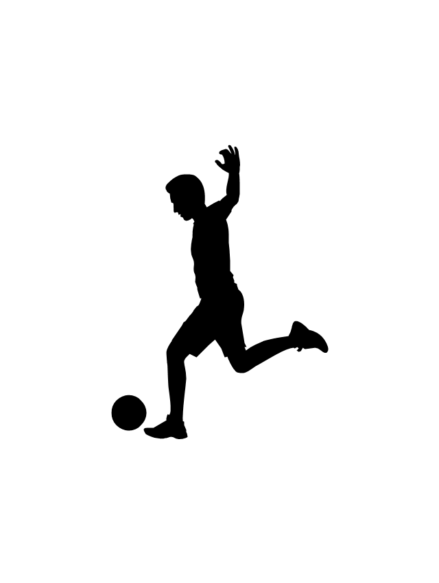 Football silhouettes | Football silhouettes | Soccer silhouettes ...