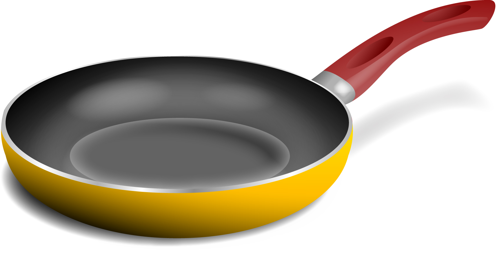 Frying pan vector clipart