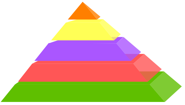 3d pyramid clipart