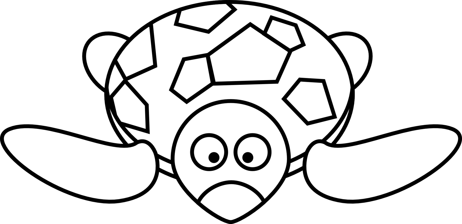 Sea Turtle Black And White Clipart - Free to use Clip Art Resource