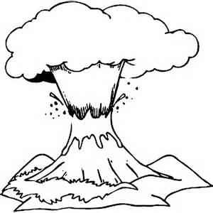 Dinosaur And Volcano Coloring Pages | Coloring Pages