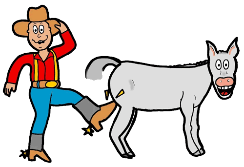 Free Kicking Donkey Clipart - ClipArt Best
