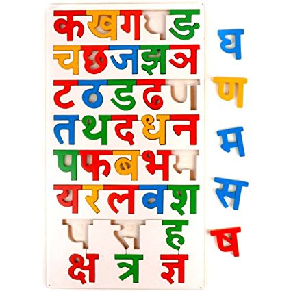 Buy Little Genius Hindi Alphabets Inset Puzzle Online at Low ...