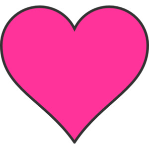 Pink heart clip art