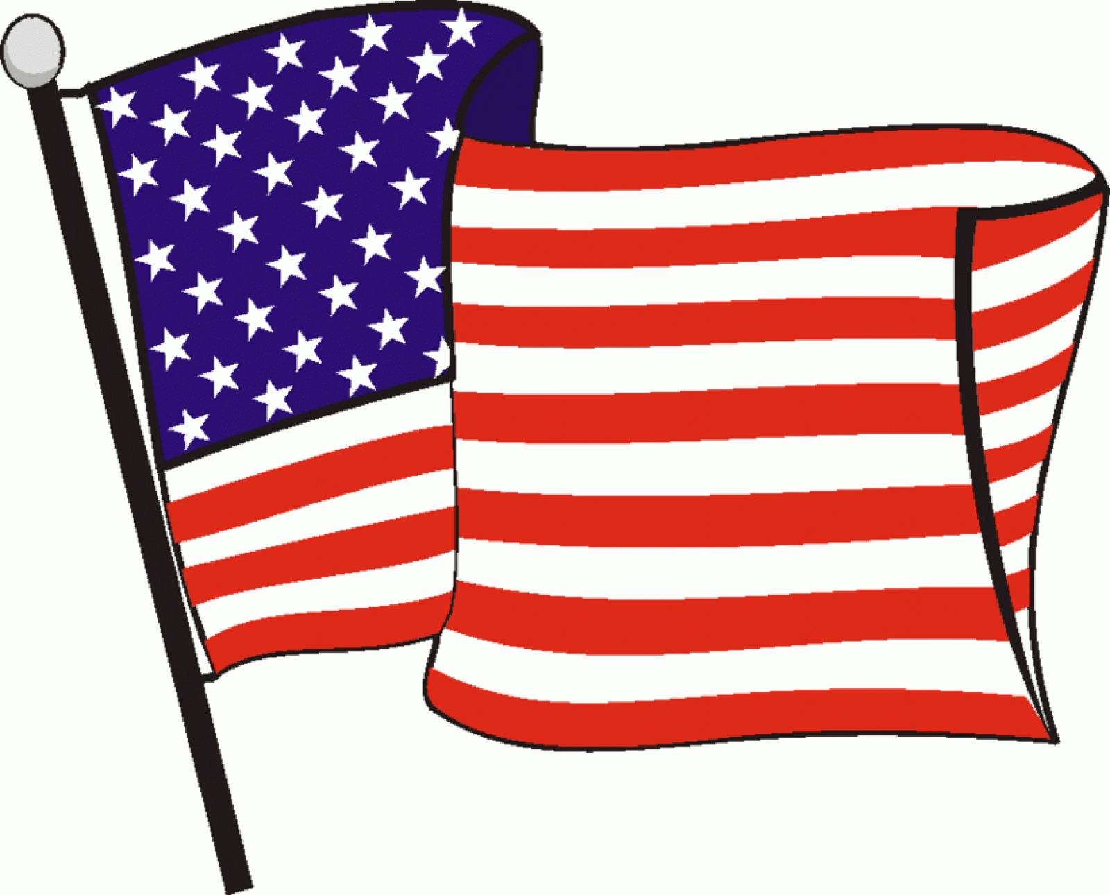 Cartoon American Flag - ClipArt Best