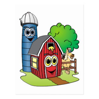 Cartoon Barn Cards | Zazzle