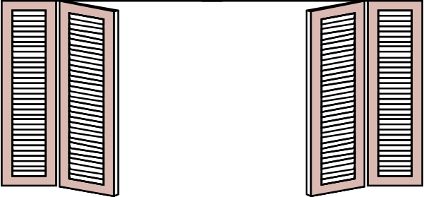 1,260 views Window Shutters clip art - vector clip art online, royalty free ...