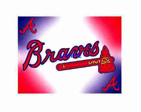 Atlanta Braves Wedding Cake Topper Groom Bride Bat By ...