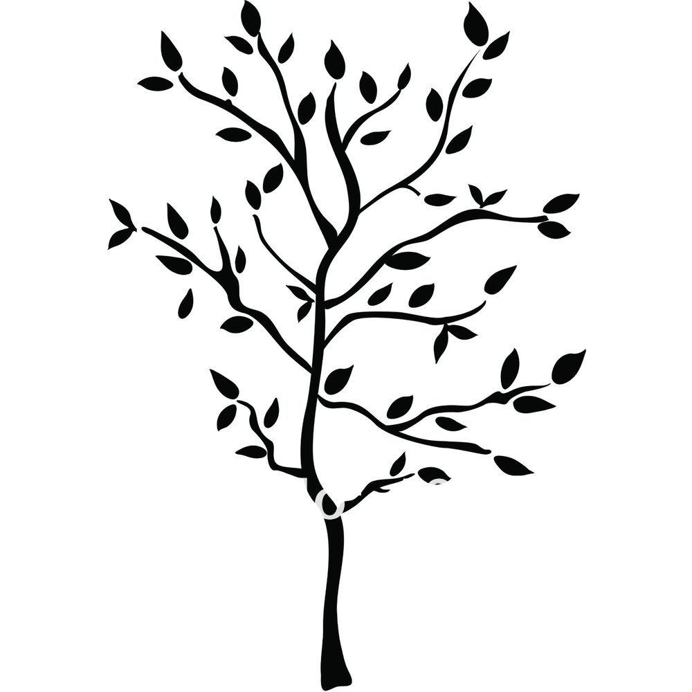 Drawing Of Tree On Wall - ClipArt Best