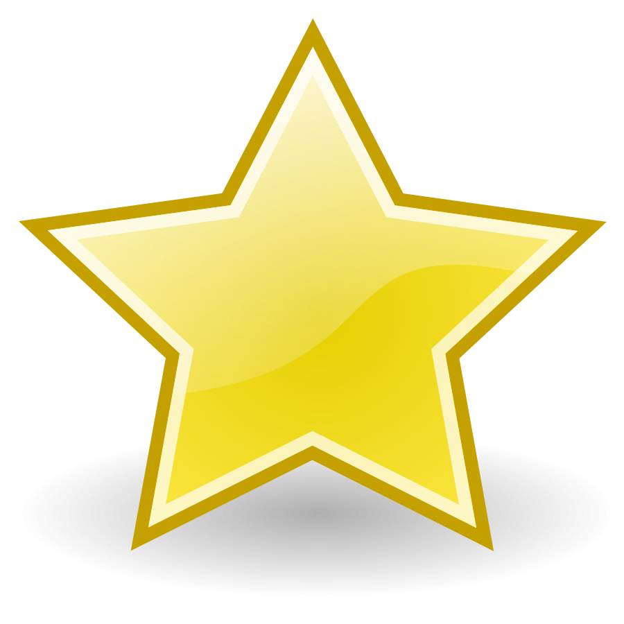 Emblem star medium 600pixel clipart, vector clip art