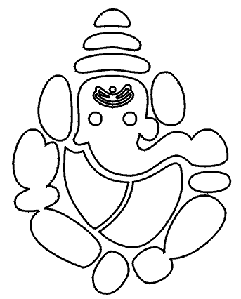 Ganesh Coloring Pages for Kids: Free printable colouring pages for ...