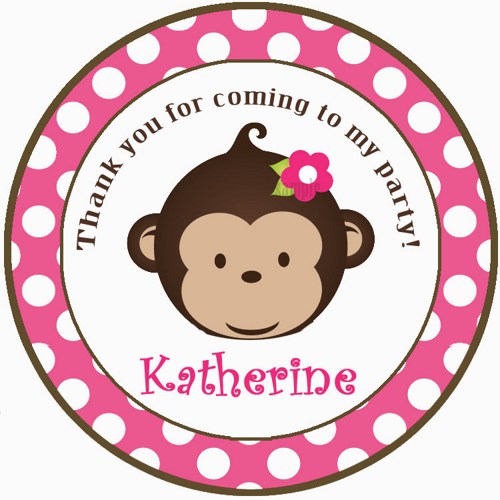 Monkey Girl Invitation Printable for Birthday or Baby Shower ...