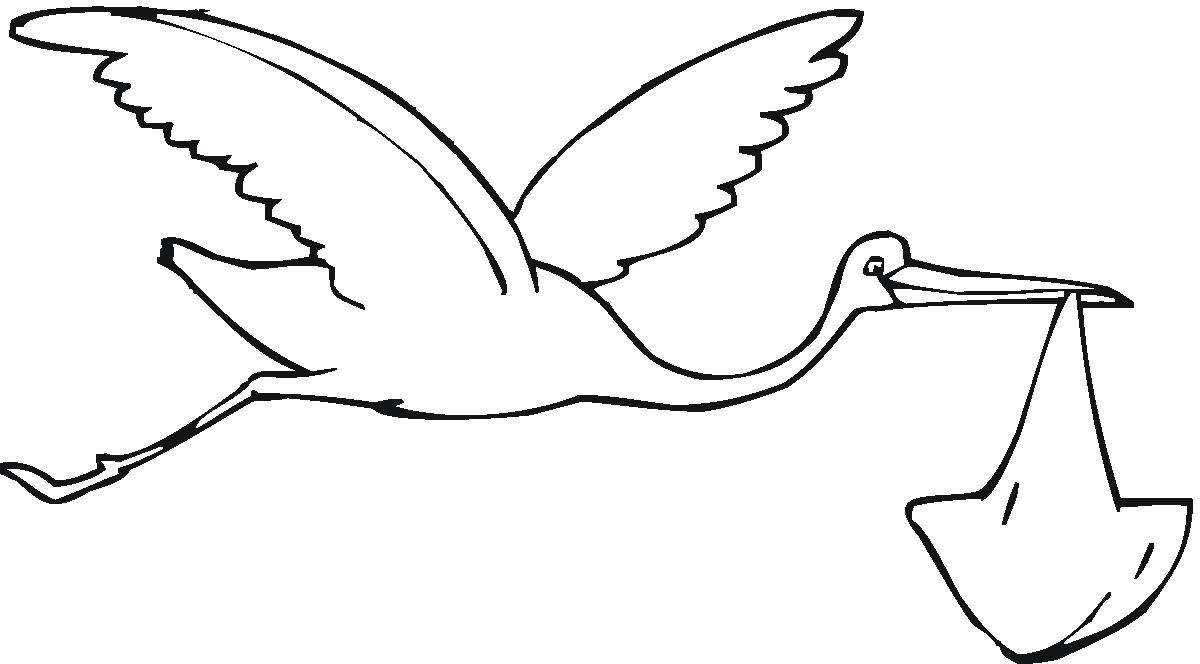 clip art stork delivering baby - photo #44