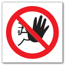 No entry (hand) symbol - Direct Signs