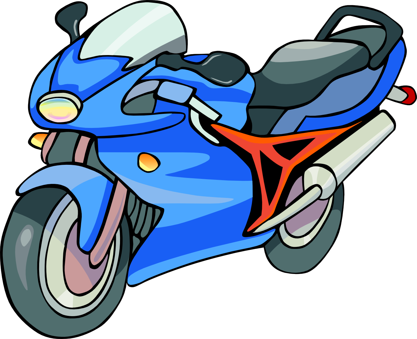 motorcycle clipart coloring book colouring SVG