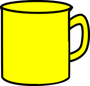 Yellow Mug clip art - vector clip art online, royalty free ...