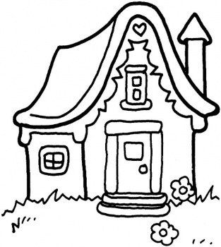 Little House coloring page | Super Coloring