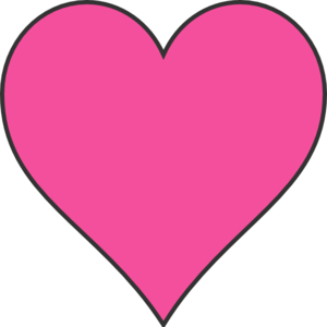 Dark Pink Heart Clip Art - vector clip art online ...