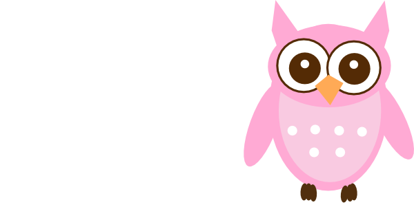Cute Pink Owl Clip Art - vector clip art online ...