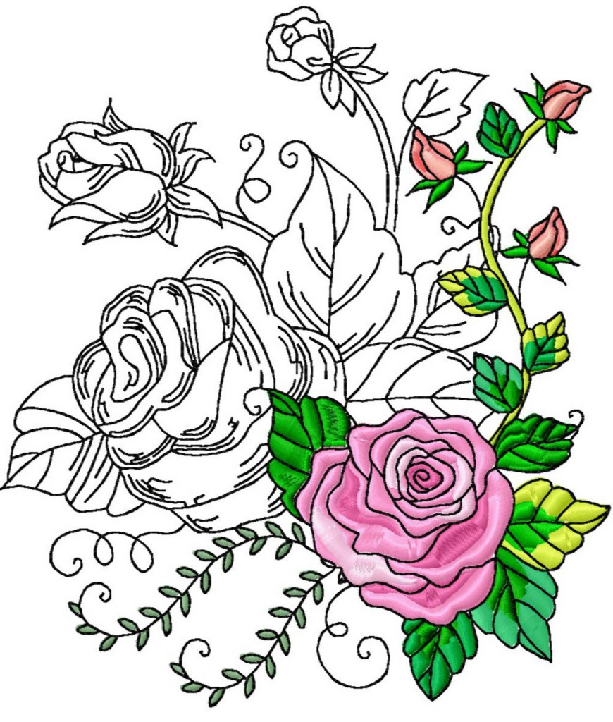 free machine embroidery clipart - photo #13