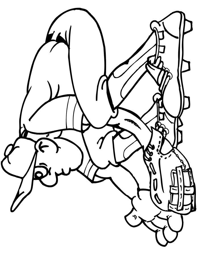 745 views Printable Baseball Coloring Page Of A Squirrel Player An on ...