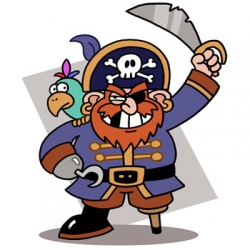 Pirates Coloring Pages & Crafts
