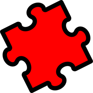 Red Puzzle clip art - vector clip art online, royalty free ...
