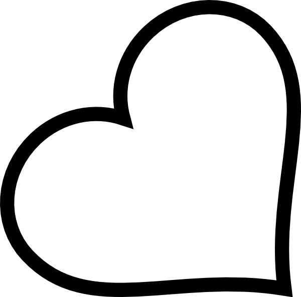23+ Outline Heart Clipart Png