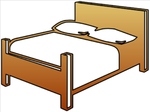 Bed Cutout Clip Art - vector clip art online, royalty ...