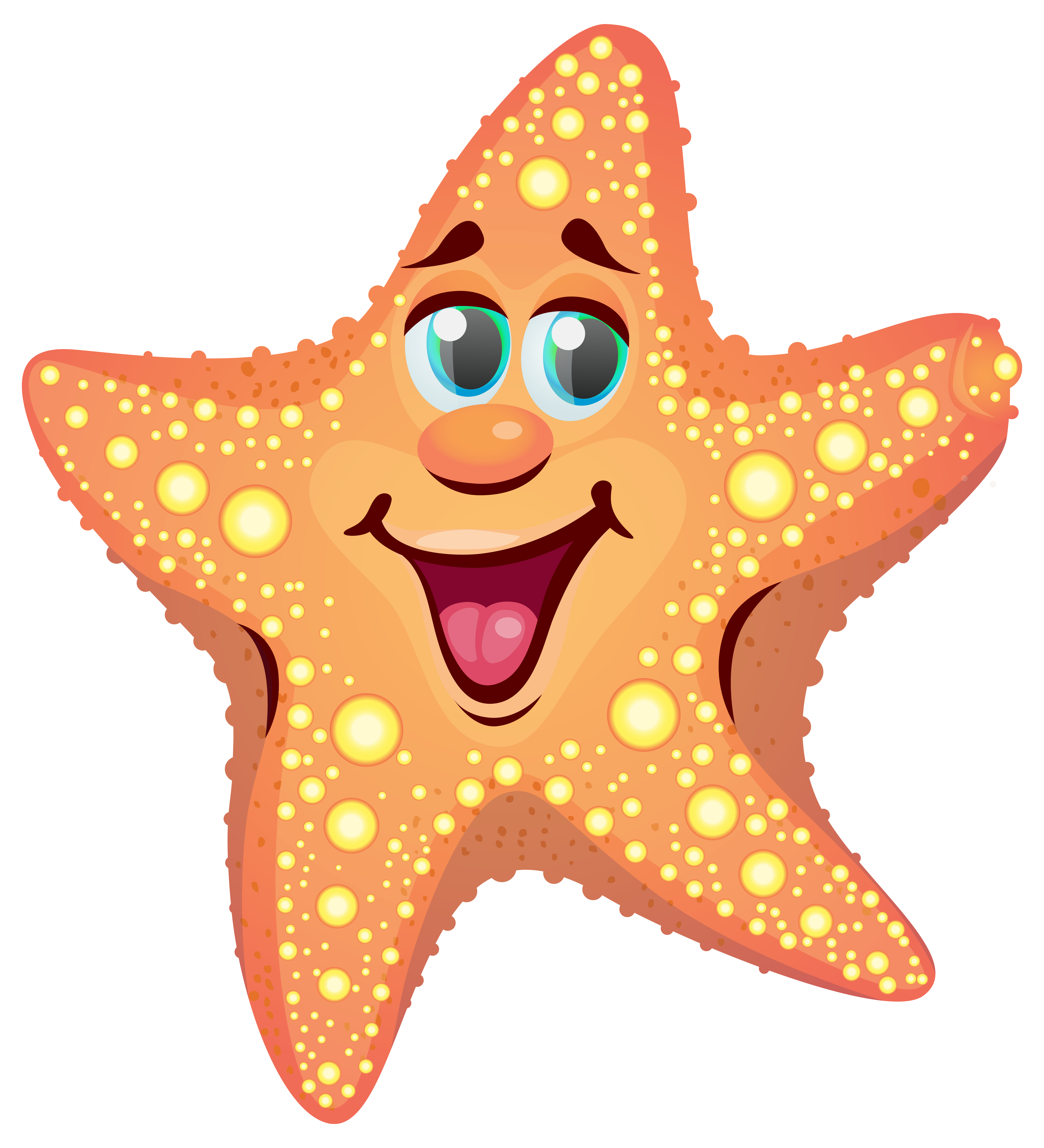 Cartoon Starfish PNG Clipart Image