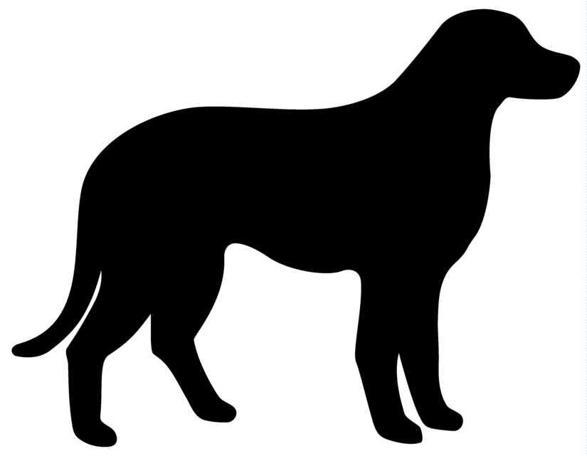 clipart dog outline - photo #27
