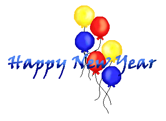 New Year's Clip Art Page 2 - Balloons - Happy New Year Titles