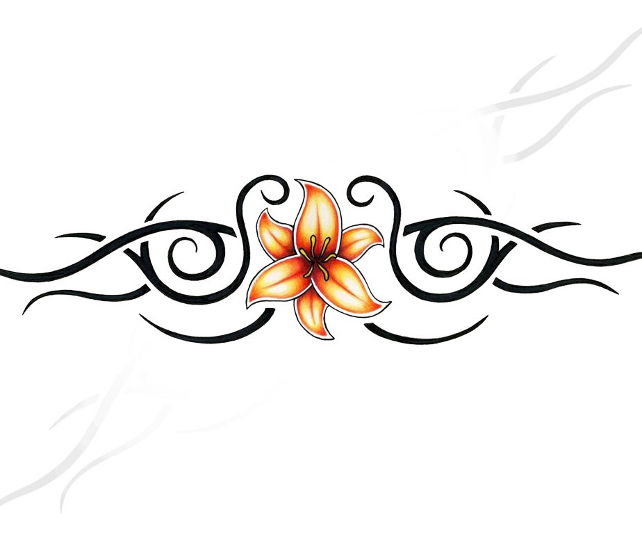 flower tattoo clip art - photo #33