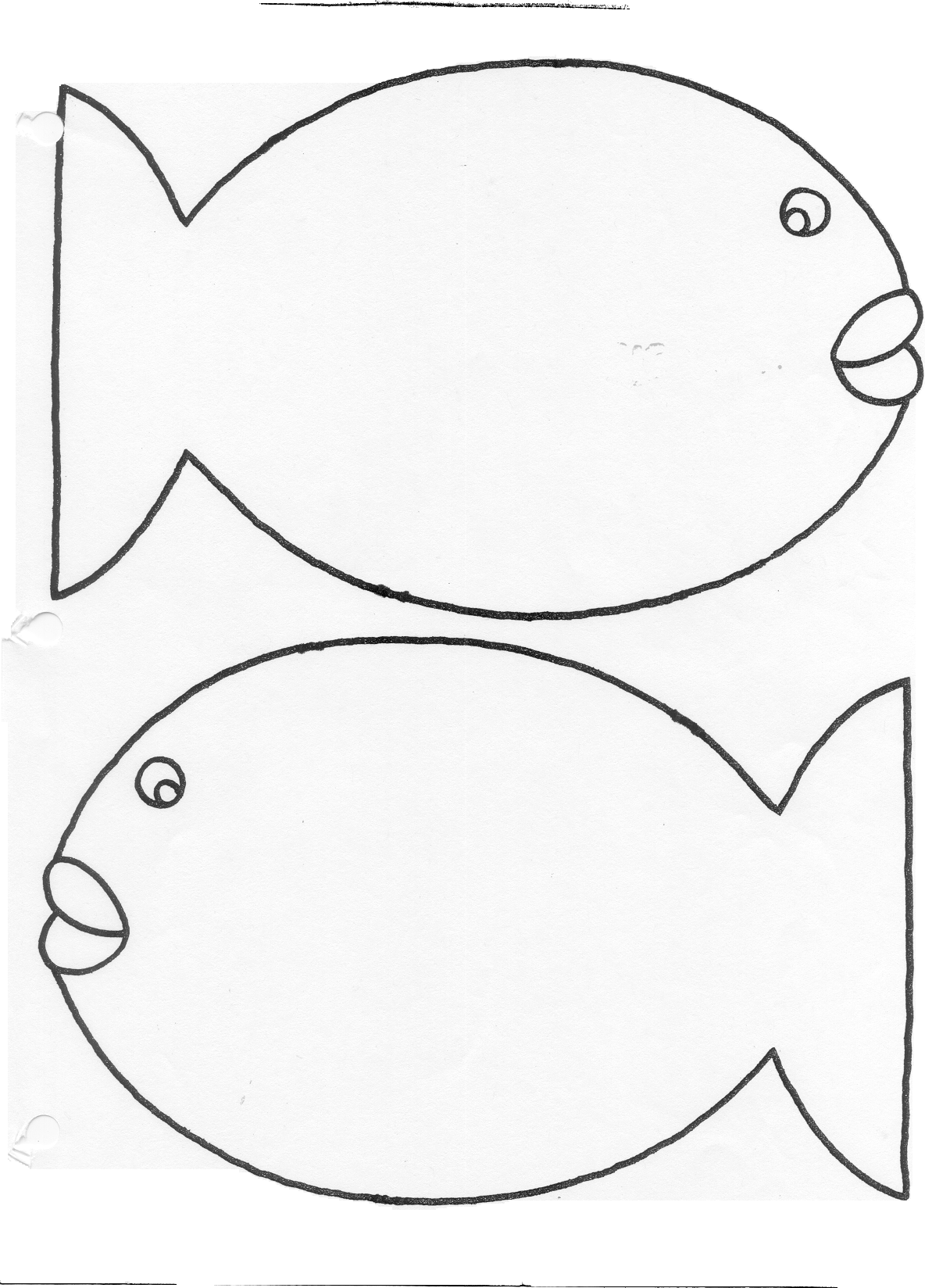 Blank Fish Templates ClipArt Best