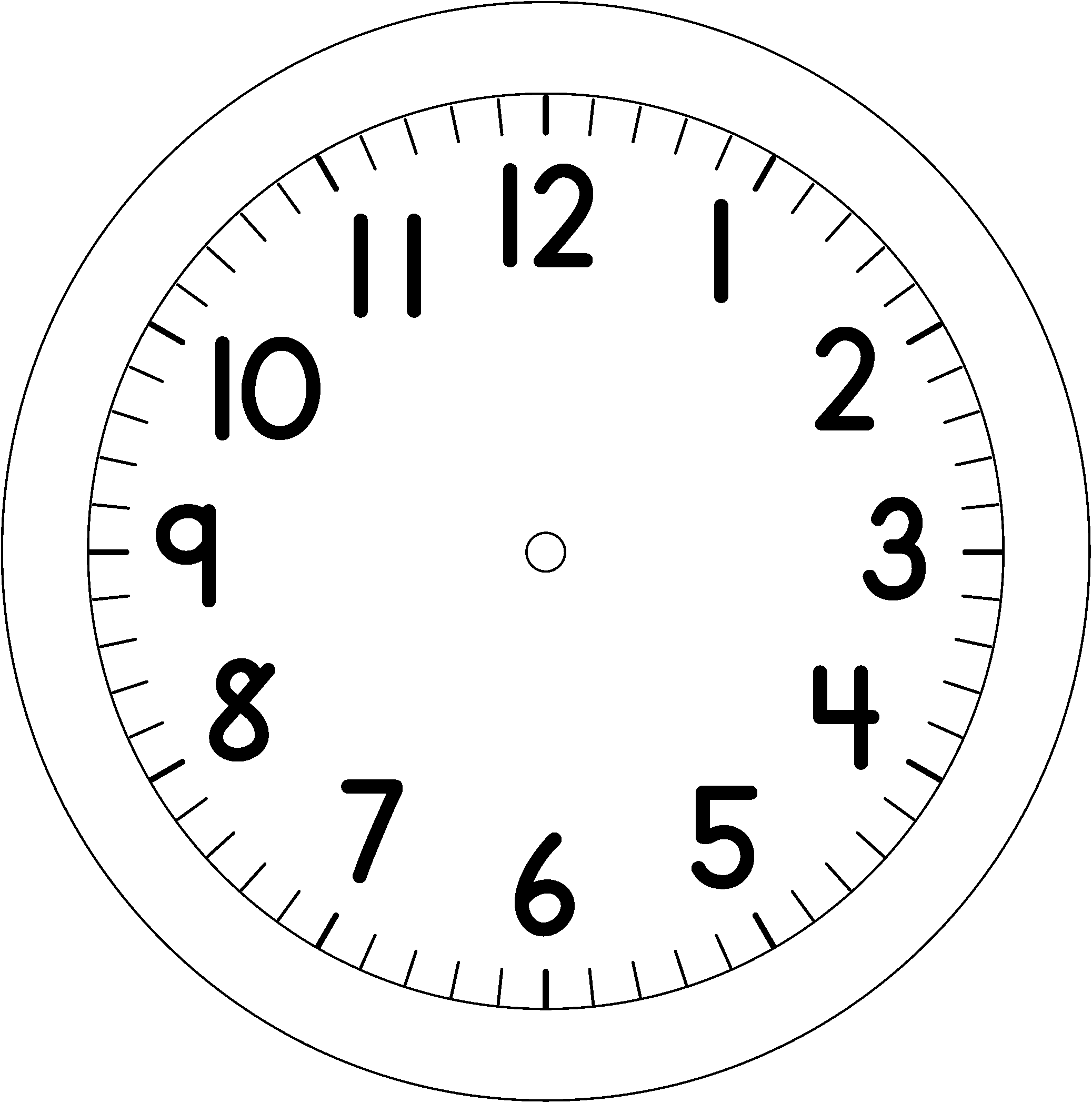 24 Hour Clock Template - Viewing Gallery