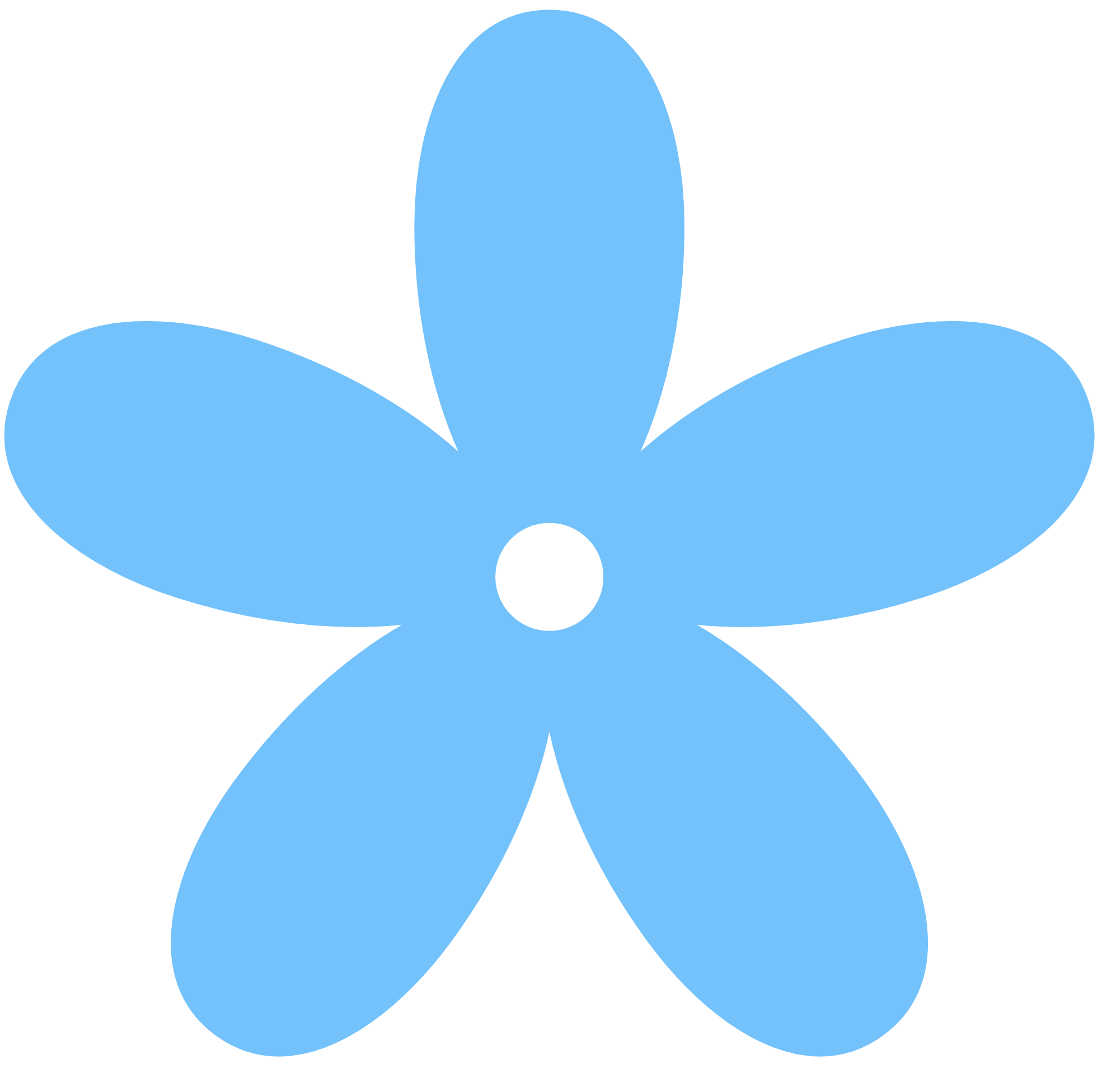 Blue Flower Border Clip Art - Free Clipart Images