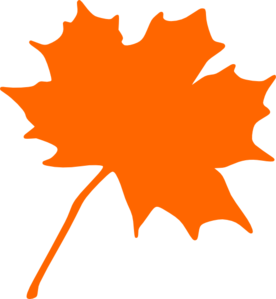 Orange Leaf Clip Art - vector clip art online ...